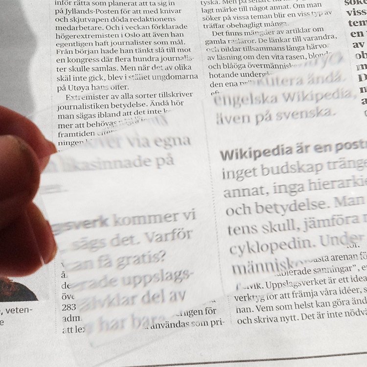 Förstoringsglas till plånboken