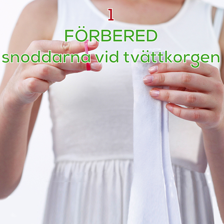 Sortera strumpor Strumpsnodd