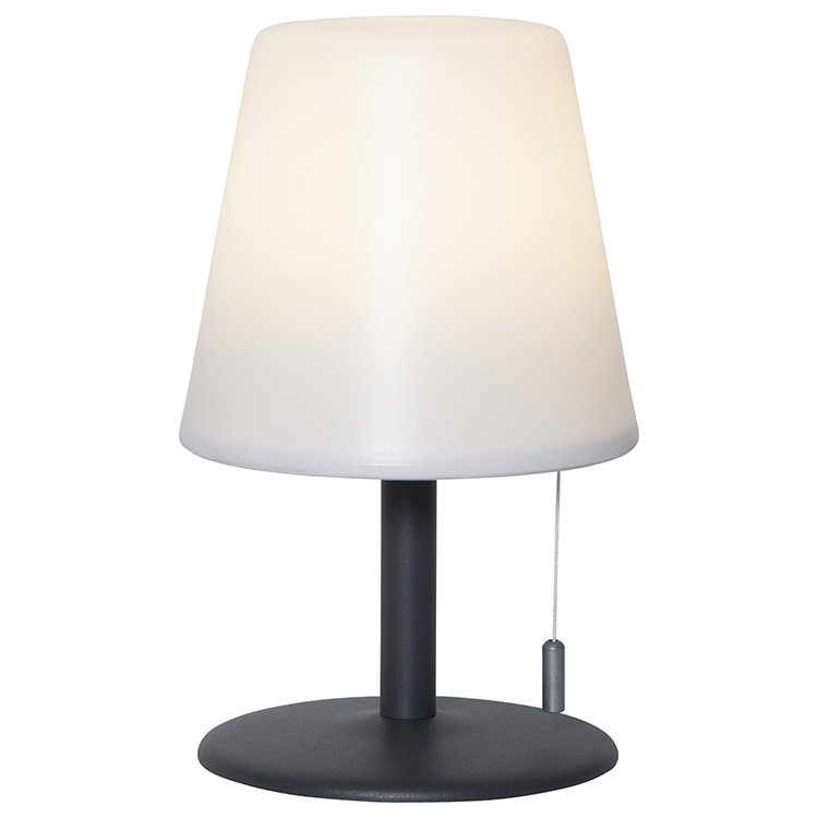 Sladdlös bordslampa till uteplatsen