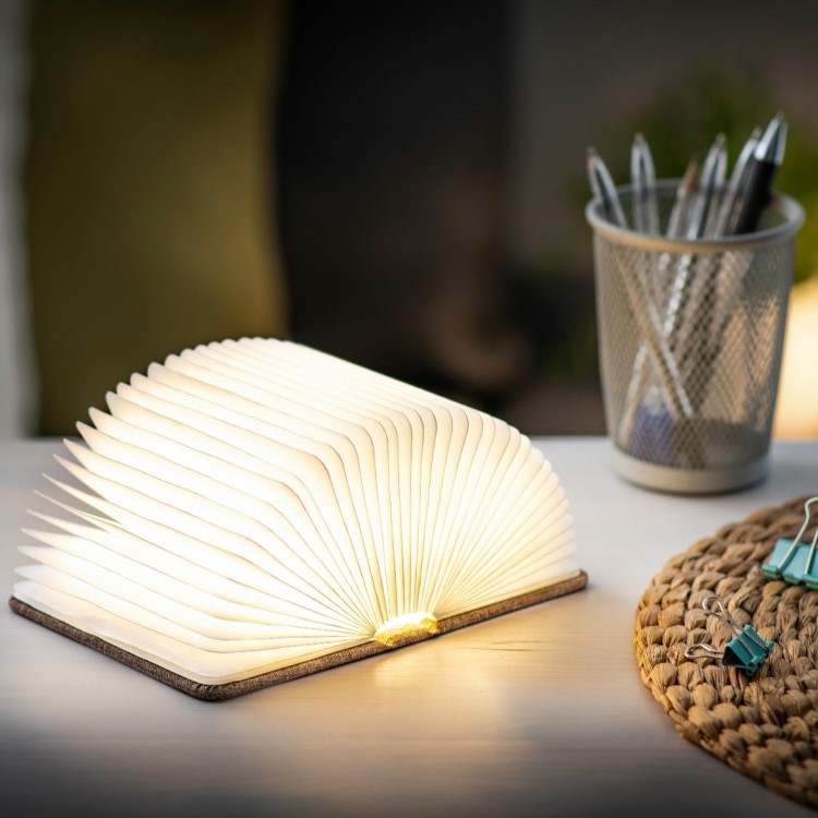 Bokformad lampa