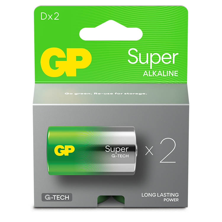 Batteri D eller LR20 2-pack