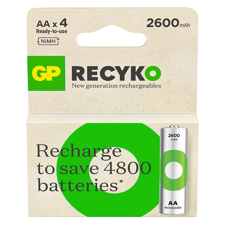 Uppladdningsbara batterier, GP ReCyko