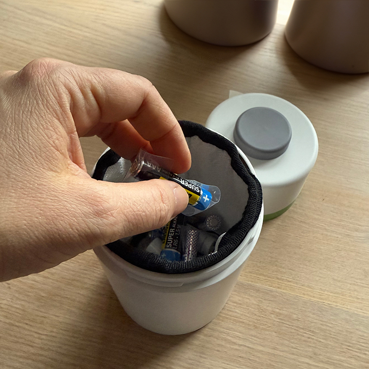 Batterilåda för återvinning