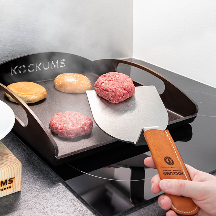 Hamburgerpress och stekspade, Kockums Jernverk
