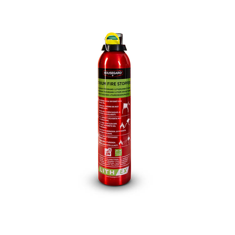 Släckspray för litiumjonbatterier