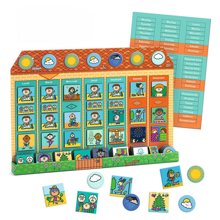 Magnetisk veckokalender för barn