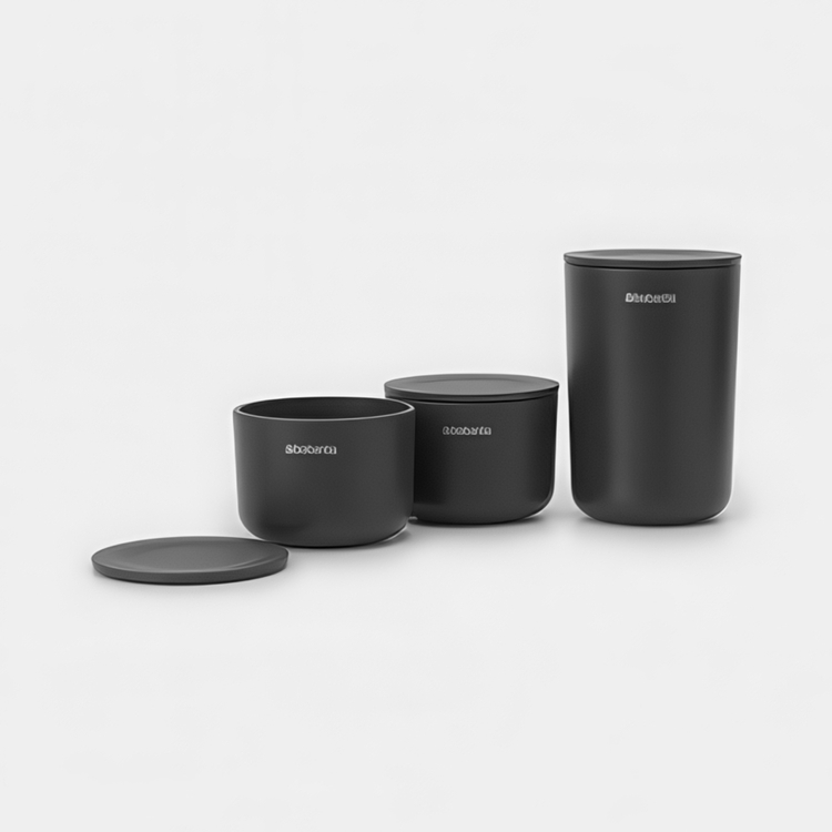Förvaringsburk med lock 3-pack, Brabantia