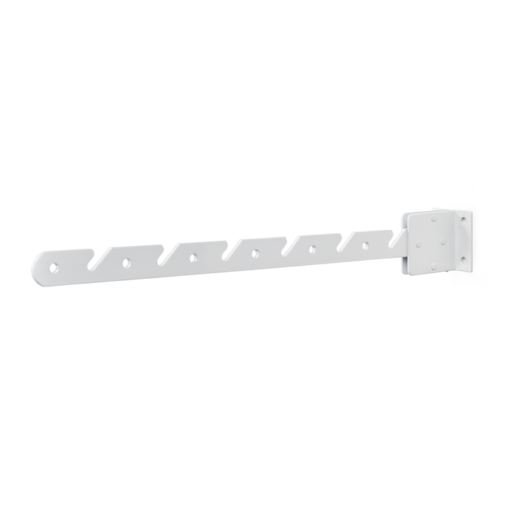 Balkonghängare / Vädringskrok i metall, HABO, 42 cm, Vit