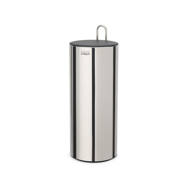 Behållare för extra toarullar, EASYSTORE LUXE, Joseph Joseph, Ø 15,6 x H 41,4 cm, Rostfritt Stål
