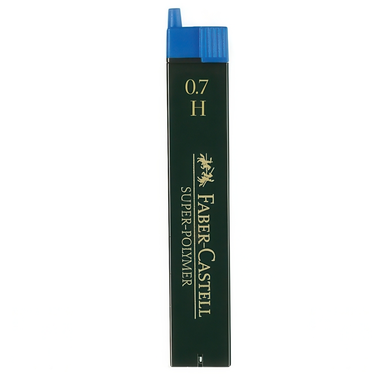 Blyertsstift, FABER CASTELL H 0,7 mm, Grå