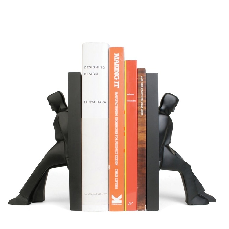 Bokstöd lutande man 2-pack