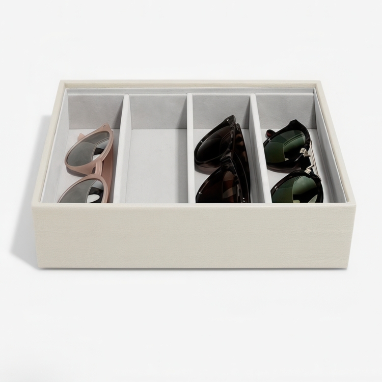 Bricka för glasögon CLASSIC STACKERS, 25 x 18 x H 6 cm, Oatmeal