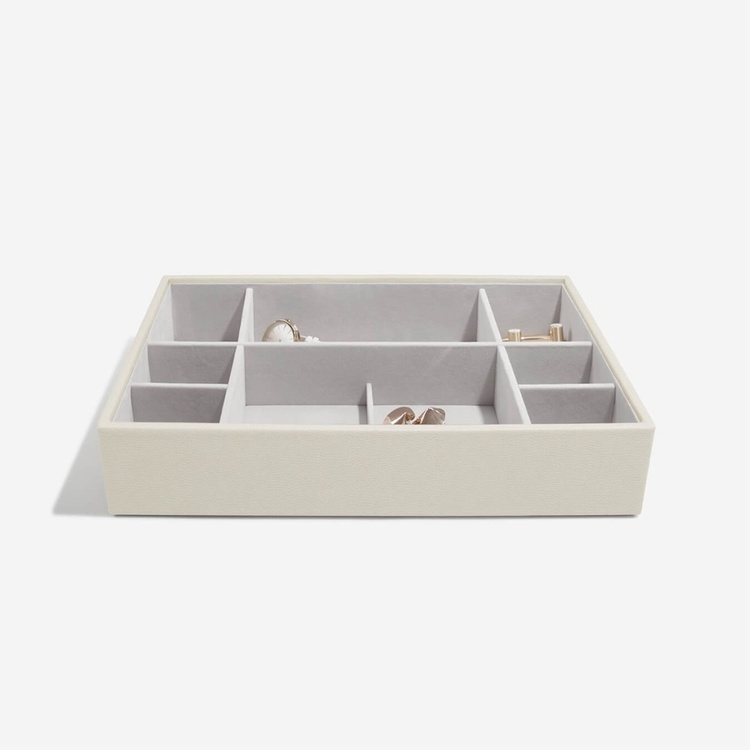 Bricka för smycken, Djup, 11 fack, Stort, SUPERSIZE STACKERS, 36 x 25 x H 7 cm