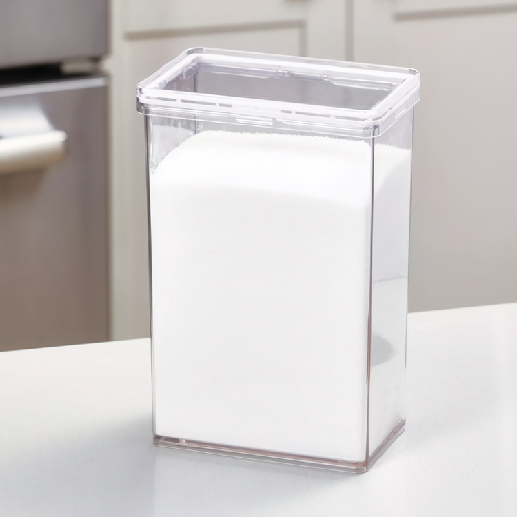 Burk för torrvaror, 2,3 L, THE HOME EDIT LARGE CANISTER, 10,2 x 15,2 x H 23,2 cm , Transparent