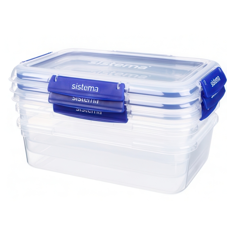 Förvaringslåda 3-pack 2,2L, Sistema