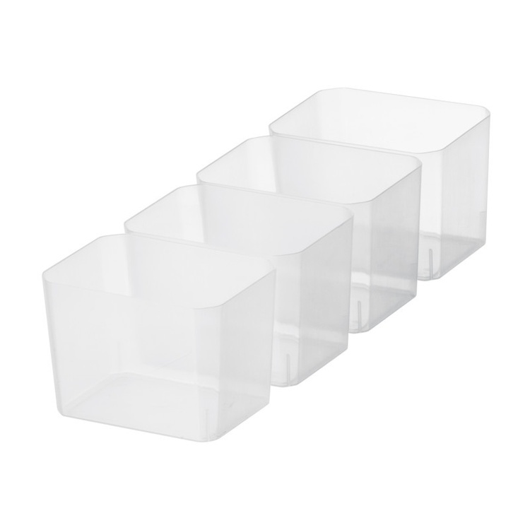 Liten burkinsats till förvaringslåda 4-pack, SmartStore