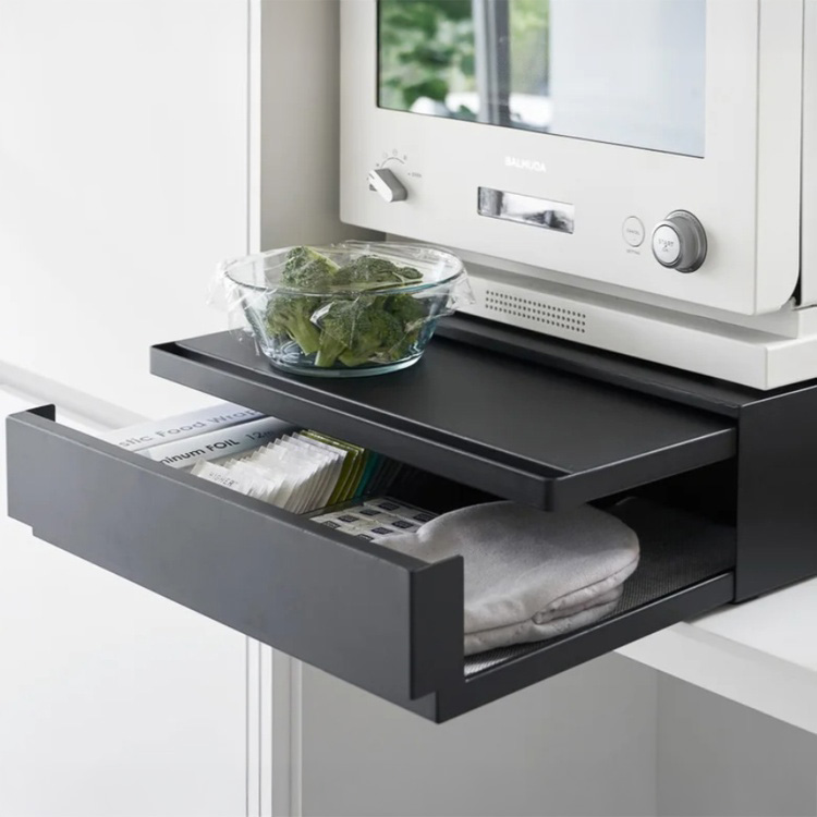 Extra förvaring, Metall, LARGE TOWER COUNTERTOP DRAWER, 45 x 39,3 x H 13,5 cm, Yamazaki