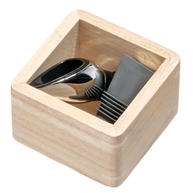 Förvaringsbricka, THE HOME EDIT MINI DRAWER ORGANIZER, 7,6 x 7,6 x H5,1 cm, Natur