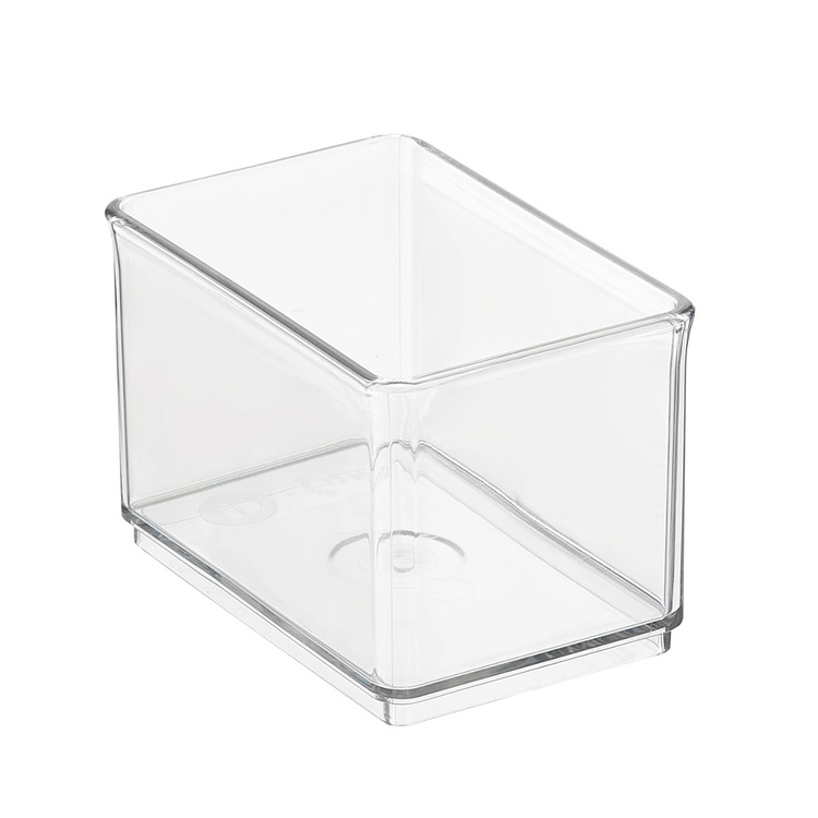 Förvaringsburk, THE HOME EDIT SMALL BIN ORGANIZER, 12,1 x 8,3 x H 8,3 cm, Transparent