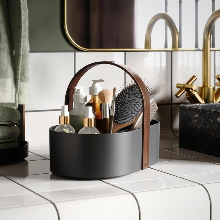 Förvaringskorg med fack, UMBRA BELLWOOD CADDY, 30 x 20 x H 23 cm