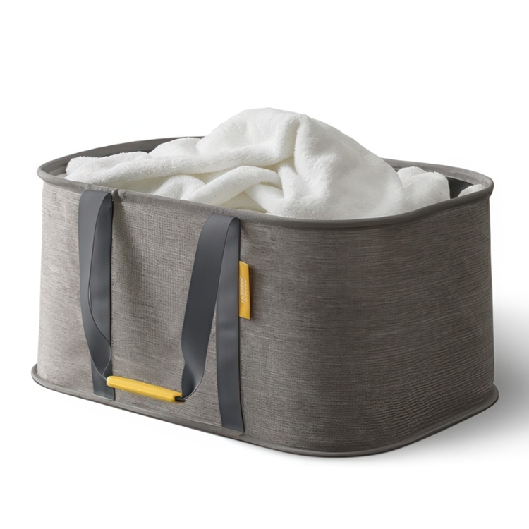 Förvaringskorg, Hopfällbar, HOLD-ALL LAUNDRY BASKET, Joseph Joseph, 53 x 36 x H 25 cm, Grå 