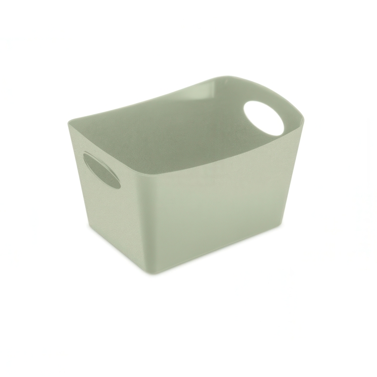 Förvaringskorg, KOZIOL BOXXX ORGANIC SMALL 13 x 19 x H 11 cm, Ljusgrön.