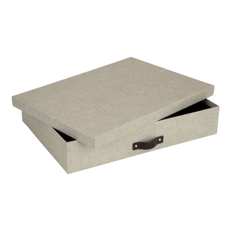 Förvaringslåda A3, Sverker canvas, Bigso, Beige