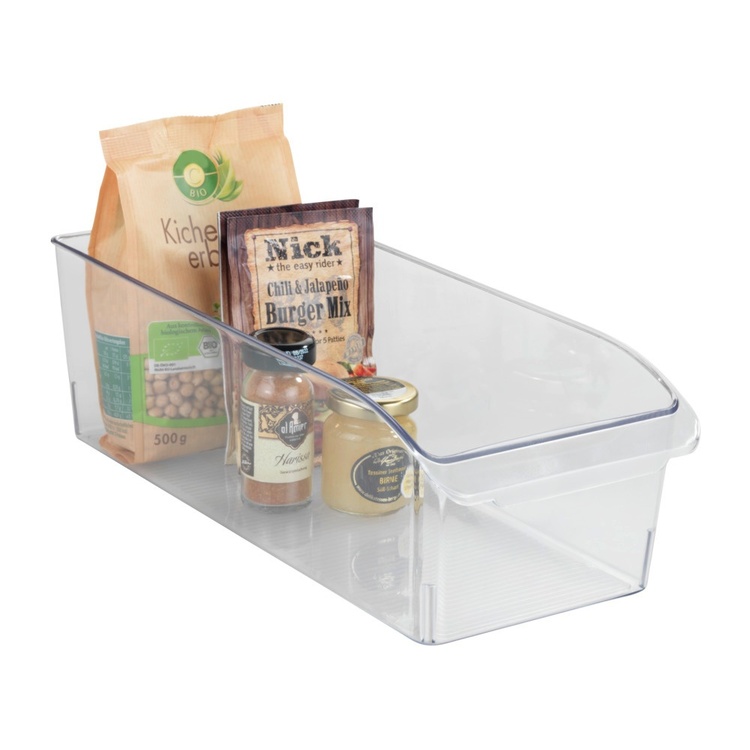 Förvaringslåda med handtag, Djup, MEDIUM CABINET-ORGANIZER, 37 x 15 x H 11 cm, Klar