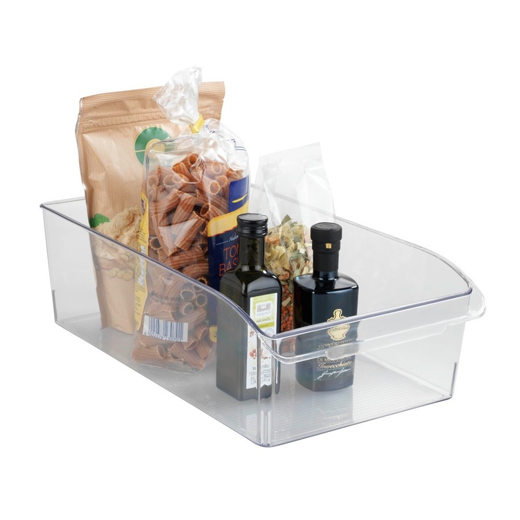 Förvaringslåda med handtag, Djup, LARGE CABINET-ORGANIZER, 37 x 21 x H 11 cm, Klar