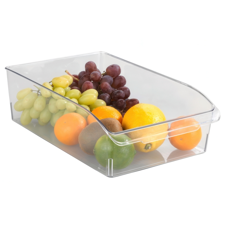 Förvaringslåda med handtag, LARGE CABINET-ORGANIZER, 31 x 20 x H 9,5 cm, Klar