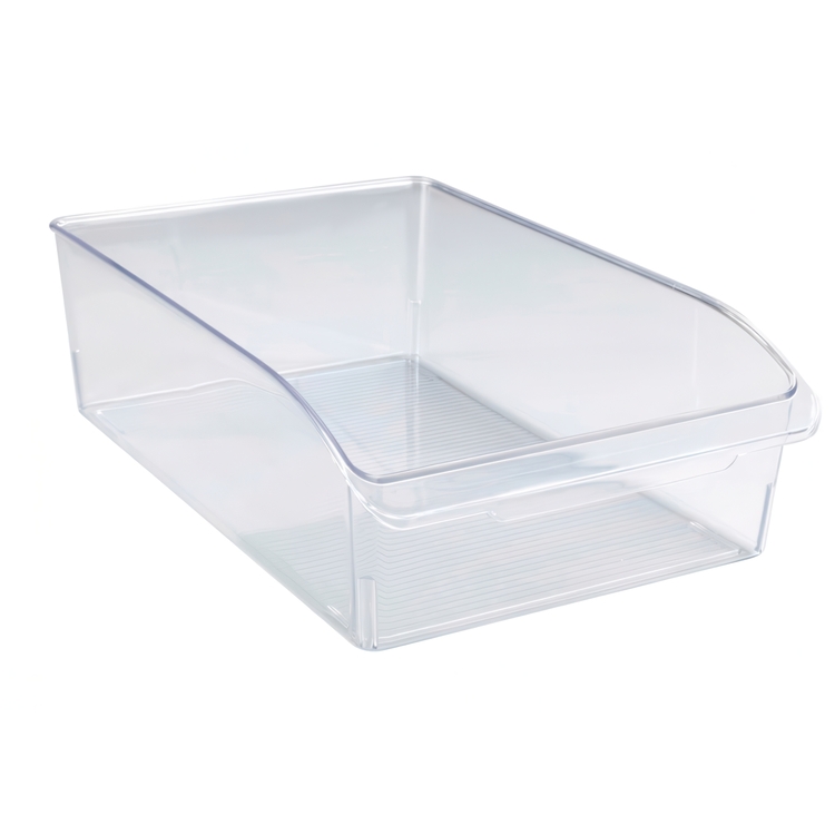 Förvaringslåda med handtag, LARGE CABINET-ORGANIZER, 31 x 20 x H 9,5 cm, Klar