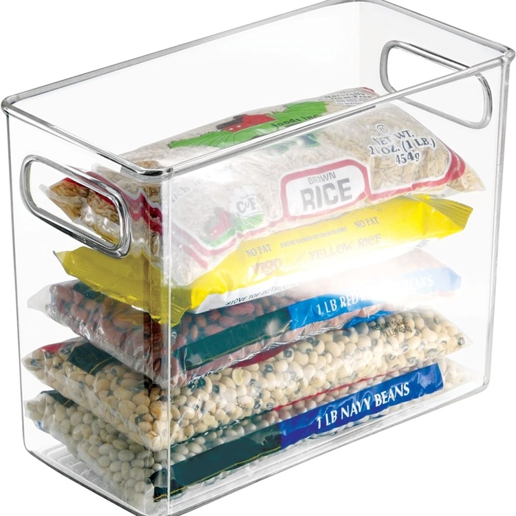 Förvaringslåda utan lock, ID NARROW PANTRY BIN, 25,4 x 12,7 x H 20,3 cm, Transparent