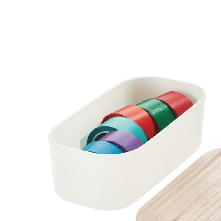 Förvaringsskål, ECO MEDIUM COMPACT BIN, 9 x 18,5 x H 6,4 cm, Offwhite