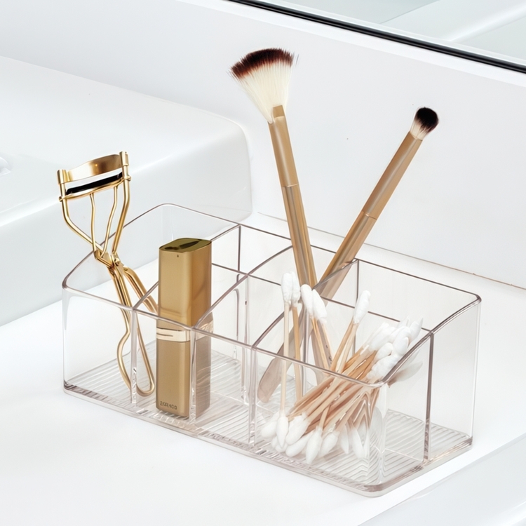 Förvaringsställ, Litet, 7 fack, IN CABINET ORGANIZER, 17,8 x 7,6 x H 7 cm, Transparent