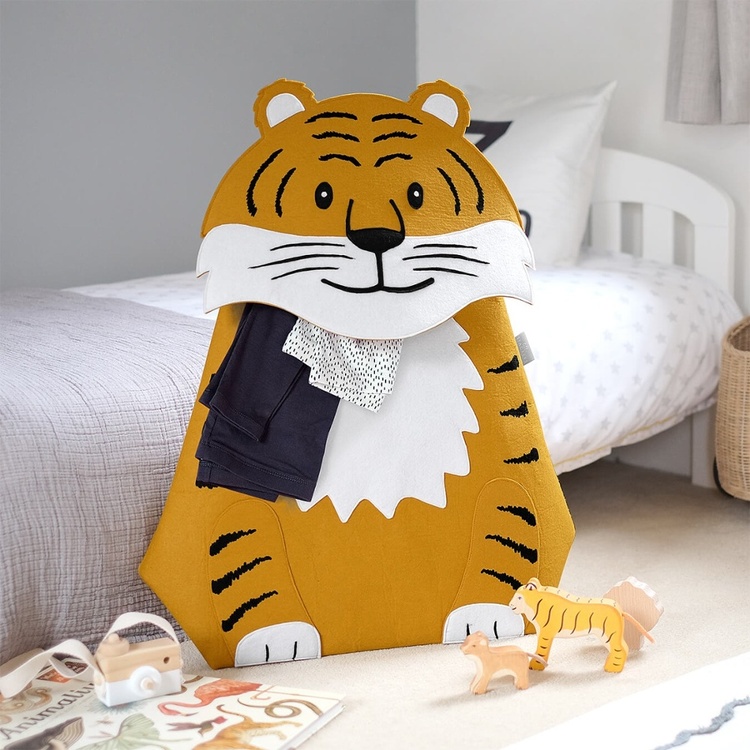 Förvaringssäck för leksaker, TIGER, 55 x H 70 cm, Orange