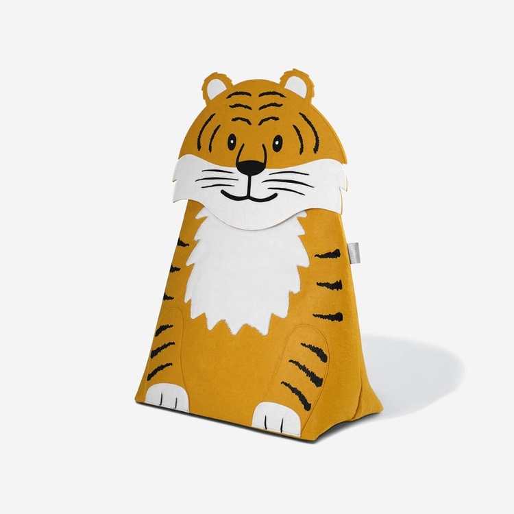 Förvaringssäck för leksaker, TIGER, 55 x H 70 cm, Orange