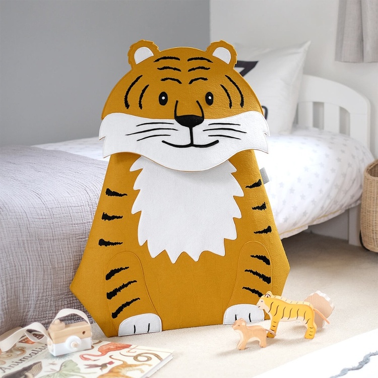 Förvaringssäck för leksaker, TIGER, 55 x H 70 cm, Orange