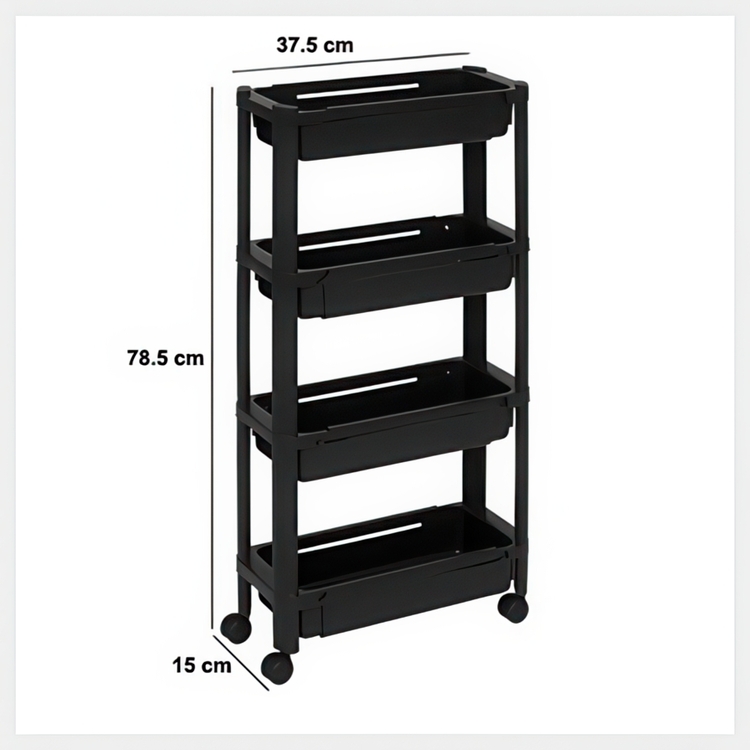 Utdragbar förvaringsvagn, 37,5-60cm