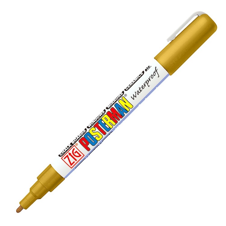 Griffelpenna, Kladdfri, ZIG POSTERMAN FINE, 1 mm