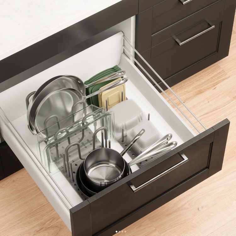 Grytlocks- & Stekpannsförvaring, PEGGY COOKWARE ORGANIZER, Umbra, Grå