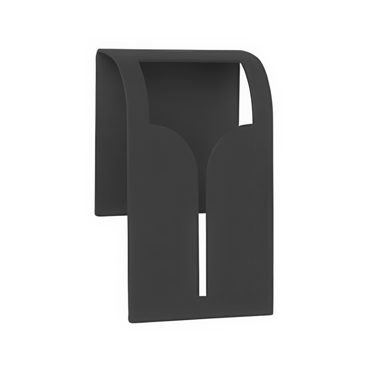 Handdukshållare i metall, Självhäftande, BLOMUS BOGO TOWEL CLIP, 5 x 2.5 x H 8 cm, Svart