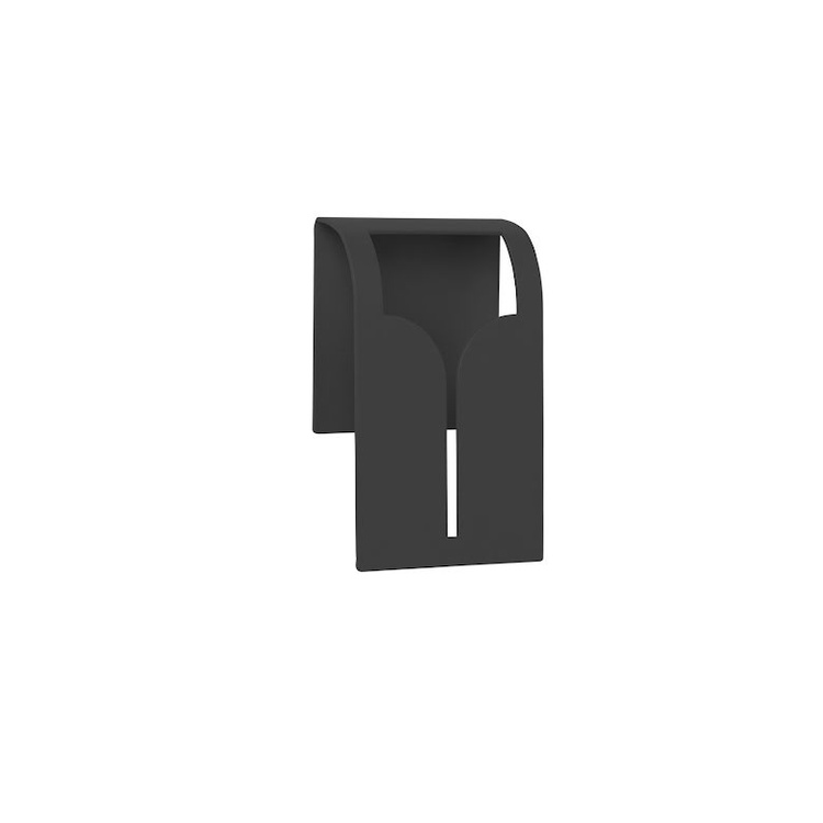 Handdukshållare i metall, Självhäftande, BLOMUS BOGO TOWEL CLIP, 5 x 2.5 x H 8 cm, Svart