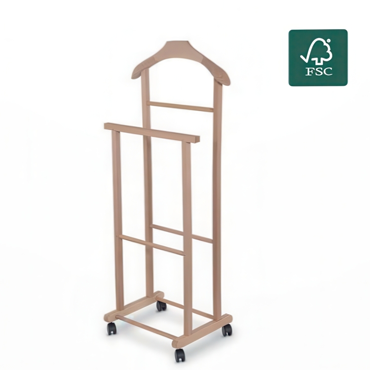 Herrbetjänt i trä, Med hjul, VALET STAND