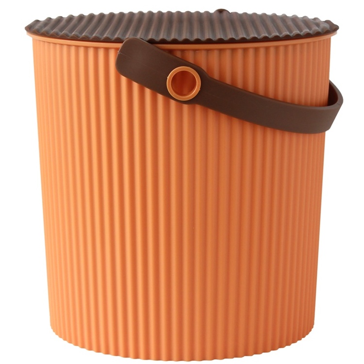 Hink med lock 10L, Omnioutil, Aprikos/Brun