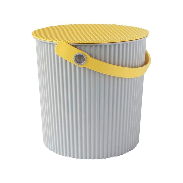Hink med lock 20L, Omnioutil, Grå/Gul