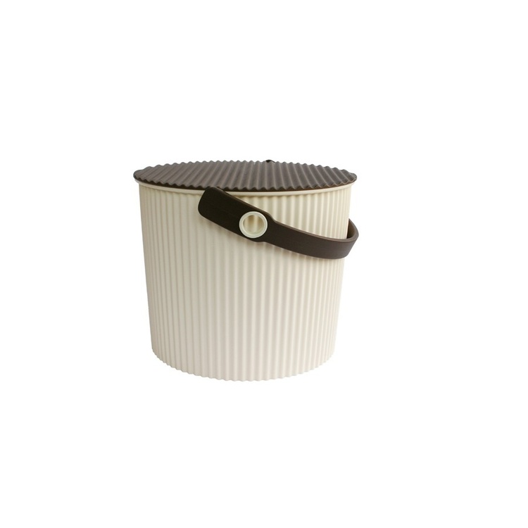 Hink med lock 8L, Omnioutil, Beige/Brun