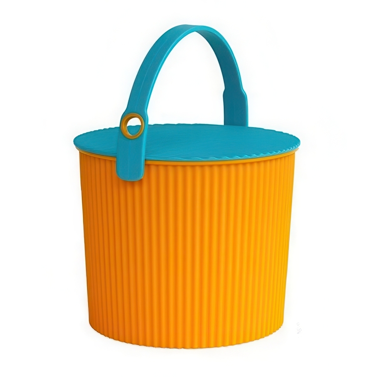 Hink med lock 20L, Omnioutil, Orange/Turkos