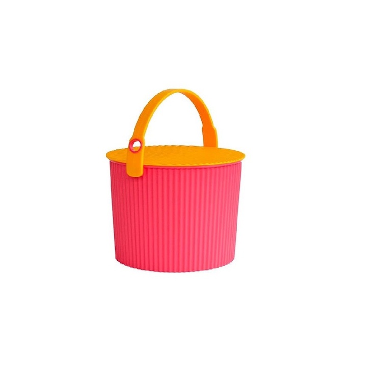 Hink med lock 8L, Omnioutil, Cerise/Orange