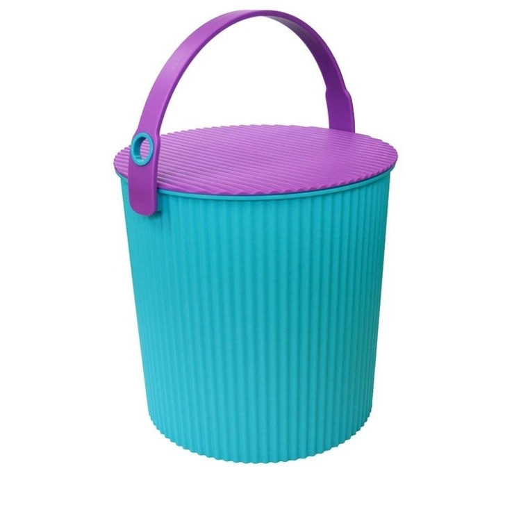 Hink med lock 20L, Omnioutil, Turkos/Lila