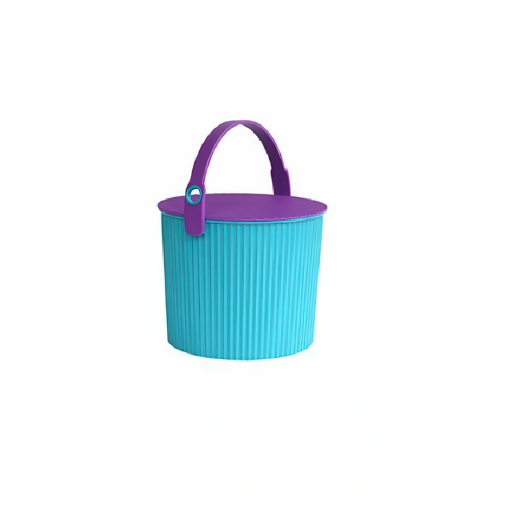 Hink med lock 8L, Omnioutil, Turkos/Lila